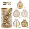 25 шт. Рождественские блестящие шары, елочные украшения для праздника, свадьбы
