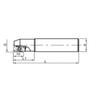 Evermore TAP400R-3232×150 Three-Flute Milling Cutter