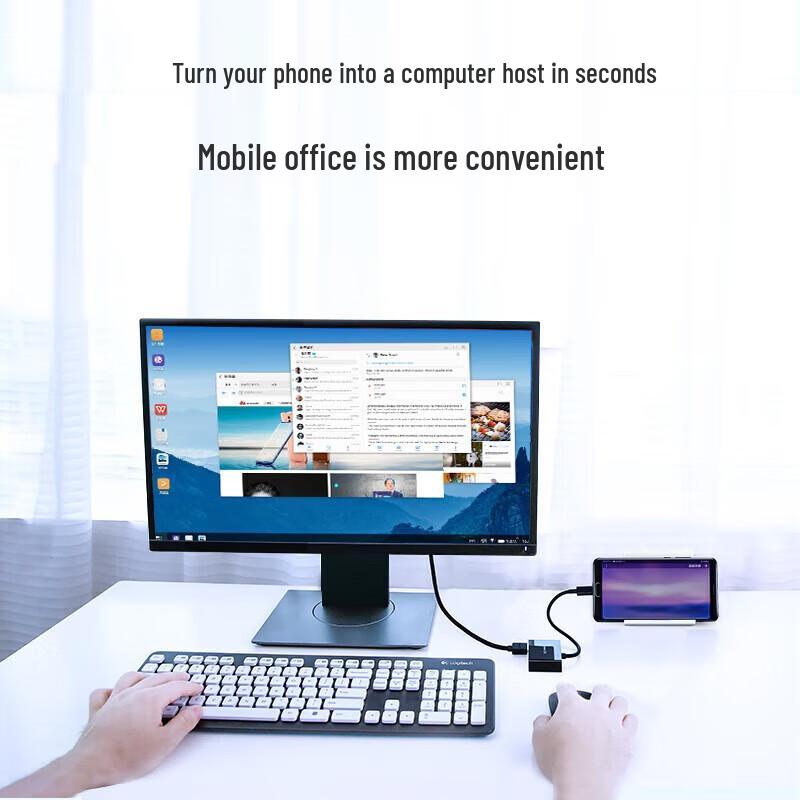 Ugreen MM123 USB-C к HDMI VGA Адаптер для двух дисплеев