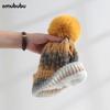 Осенние и зимние мужские и женские шерстяные шапки, вязаные шапки из флиса с утолщением, шапки для холодной погоды для тепла, персонализированные модные и универсальные макаронс