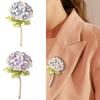 Elegant Hydrangea Brooch In White Tones Sophisticated Flower Pin for Fashionable Women Seeking Style and Detail