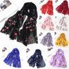 Women Embroidery Chiffon Scarf Hijab Wrap Shawls Headband Muslim Hijabs Scarf