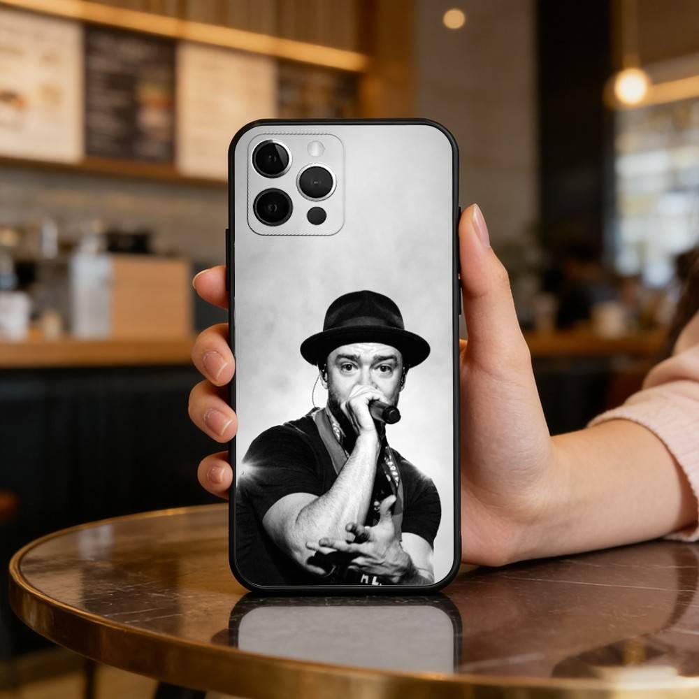 Чехол для телефона певца Джастина Тимберлейка для iPhone 17, 16, 15, 14, 13, 12, 11 Plus, Pro Max, Мягкий силиконовый черный чехол