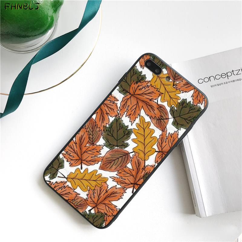 Autumn Leaves Fall Fox Pumpkin Halloween Splendid Phone Case for iPhone 13 11 Pro XS MAX 8 7 6 6S Plus X 5 5S SE 2020 XR