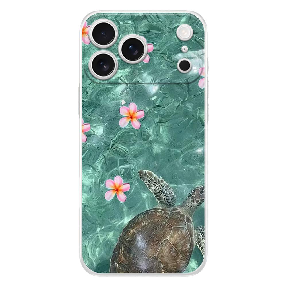 Мягкий прозрачный чехол из ТПУ для телефона iPhone 17 Air 16E 16 11 15 14 Pro MAX 12 13 7 8 Plus SE Пасхальный чехол Летний разноцветный цветок