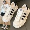 Shell Head Dissolved Bottom Small White Shoes Female Spring and Autumn Students Casual Sports Shoes Fashion Hundred Take Board Shoes Tide