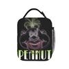 Jeff Dunham Neon Peanut Lunch Bag Cute Lunch Box Picnic Portable Thermal Tote Handbags For Child Oxford Print Cooler Bag