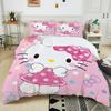 Милые комплекты постельного белья с принтом Sanrio Friends Hello Kitty Melody Cinnamoroll Покрывало Пододеяльник Наволочка Комплекты из 2-3 предметов