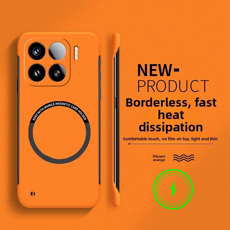 Модный ультратонкий безрамочный чехол из ПК для Xiaomi 15T/14T Pro 17 Pro Max 17 Ultra POCO X8 Pro Max F8 Ultra Для Magsafe Задняя крышка