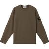 Свитшот мужской однотонный с длинным рукавом и круглым вырезом, цвет милитари-зеленый K1S156100043S0A50-V0054