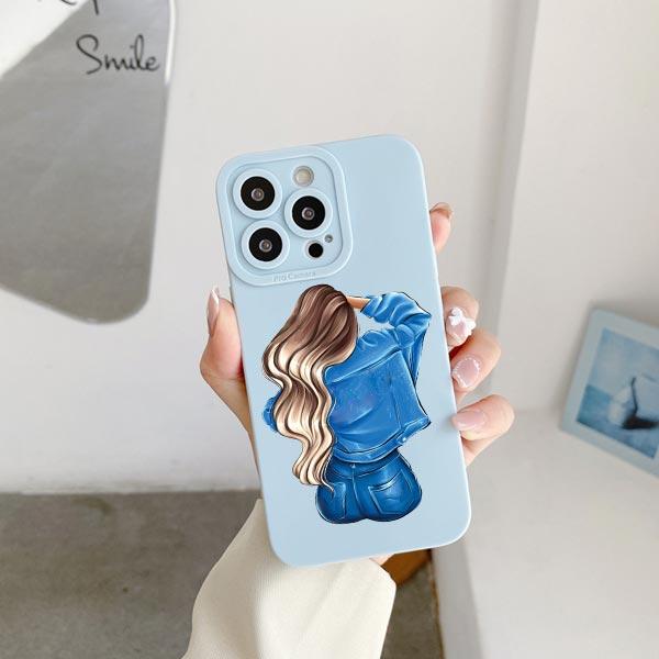 Чехол для телефона с рисунком юной девушки для iPhone 11 12 13 Pro Max 14 15 Plus Pro Max 7 8 Plus SE 2020 X XR XS Мягкий силиконовый чехол Fundas