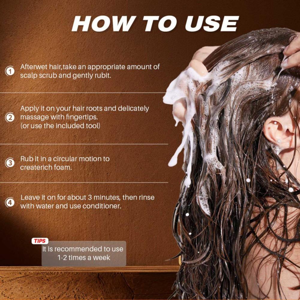 Batana Oil Scalp Scrub Clarifying Shampoo Exfoliating Scalp Scrub Promotes Hair Growth