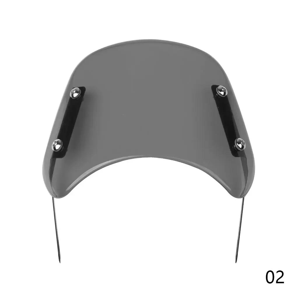 Универсальное черное ветровое стекло для мотоцикла, ветрозащитный дефлектор, обтекатель для Harley Honda Yamaha Kawasaki Suzuki Cafe Racer