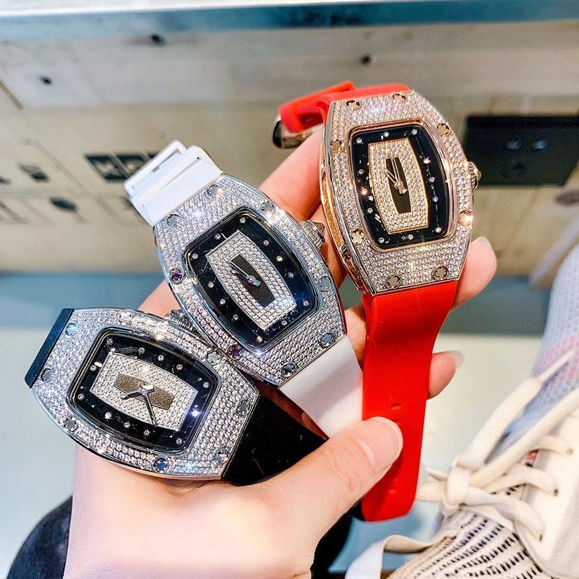 New Famous Luxury Tonneau Watches For Woman Crystal Silicone Jelly Quartz Watch Students Gifts Reloj Mujer Ladies Wristwatches