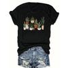Retro Plant Graphic T-shirt Unisex Mushroom Witchcraft Shelf Printing Casual Short-sleeved Summer T-shirt