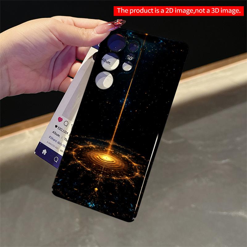 2DFlat Samsung phone case Cosmic Light Beam Over Starry Sky Applicable to Galaxy S22 S23 S24 S25ULTRA S26 A12 A13 A14 A15 A16