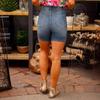 2024 European And American Summer New Style Retro Slim Fit Denim Shorts For Women