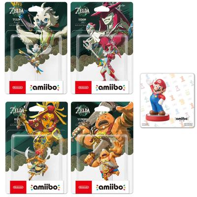 Amiibo Руж amiibo Сидон amiibo Чури amiibo Юнобо из The Legend of Zelda Оригинальные наклейки x 4 в комплекте & & & [Королевство Слез] (Сериал) [Бонус]