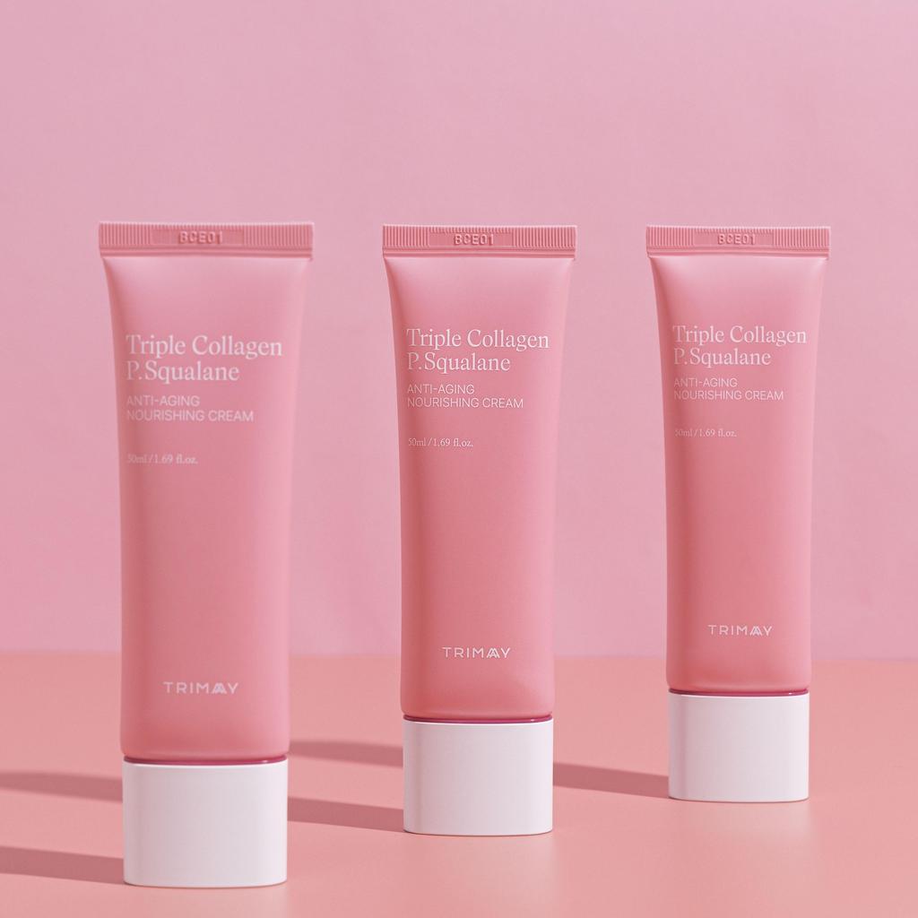 Trimay Антивозрастной питательный крем с тройным коллагеном и скваланом