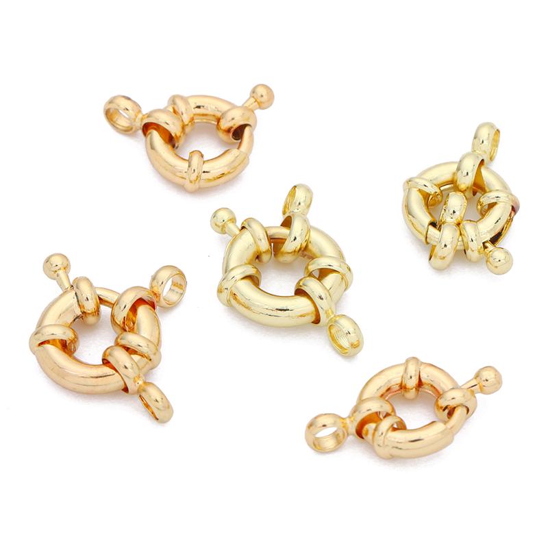 1 шт., медная застежка с матросской пряжкой для DIY, ожерелье, браслет, серьги, изготовление ювелирных изделий, аксессуары для рукоделия