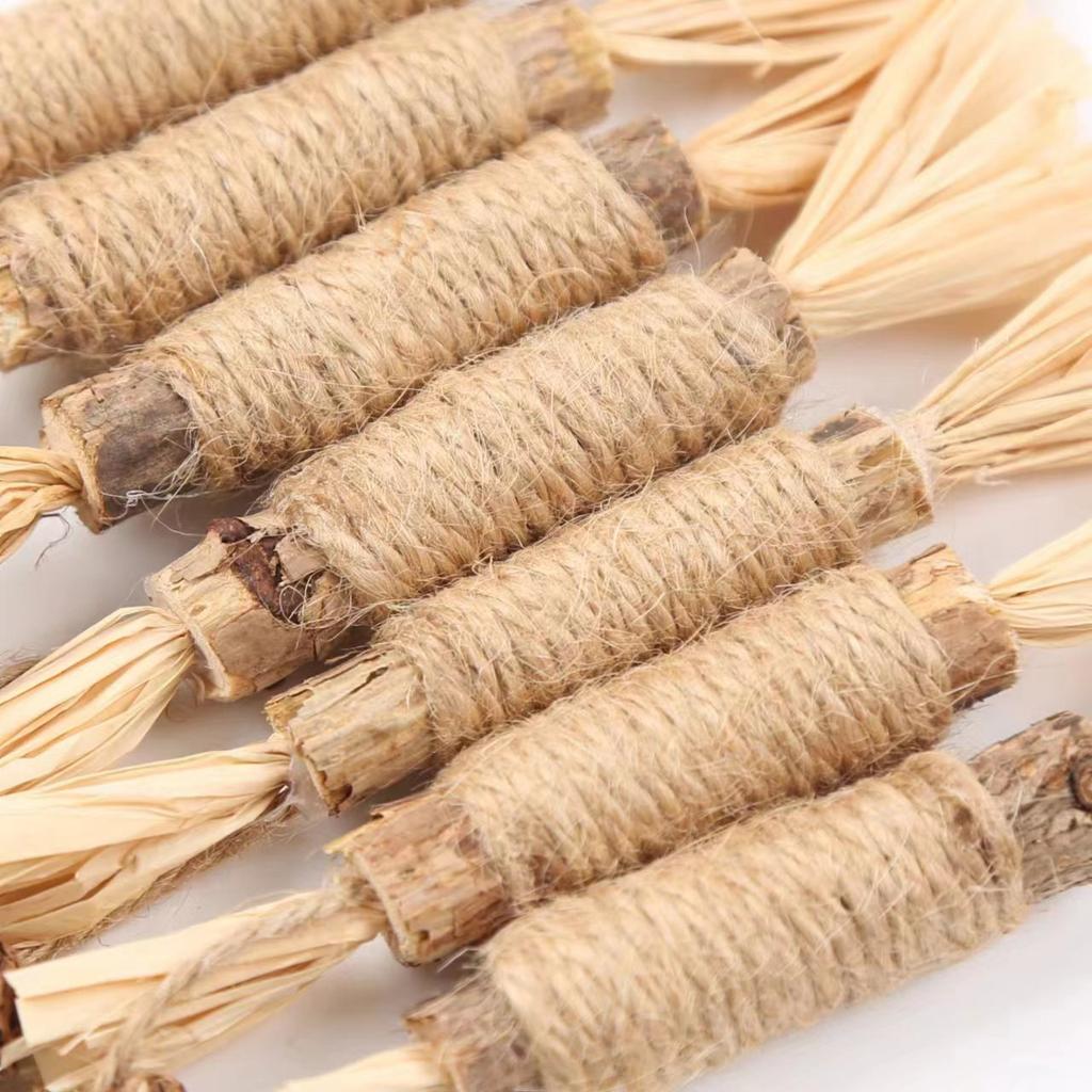 Wood Polygonum Cat Toy Cat Teaser Stick Molar Stick Clean Mouth Self-hi Relieve Boredom and Bite-resistant Cat Supplies Cat Toys