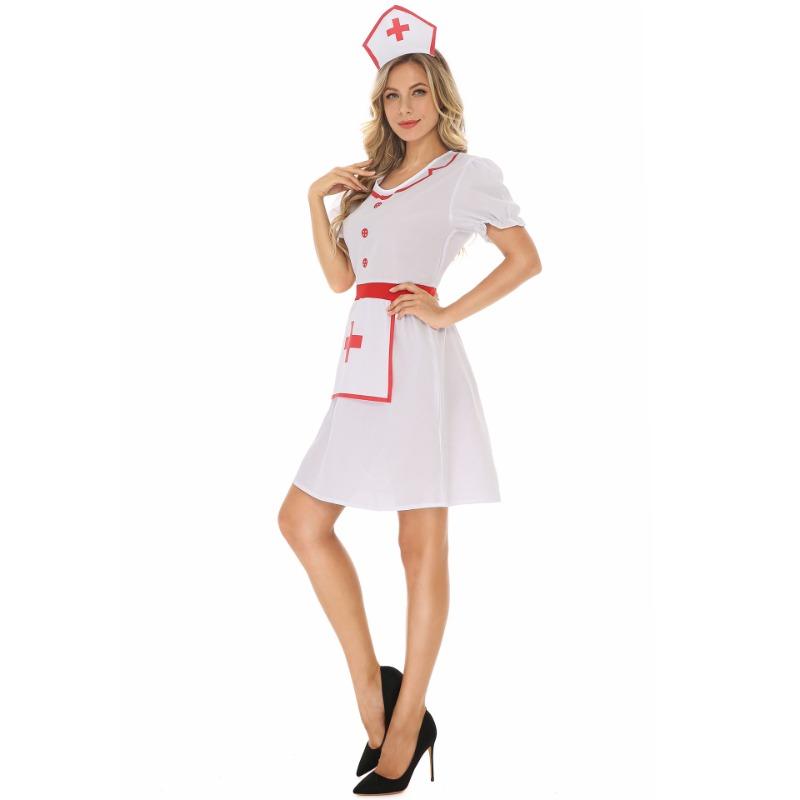 Хэллоуин Вечеринка Сексуальное Платье Медсестры, Униформа Искушение Косплей, Сценический Костюм