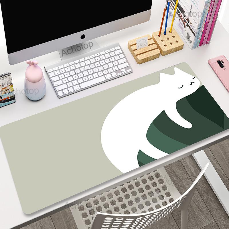Large Kawaii Cute Cat XXL Mouse Pad Setup Gaming Accessories Mousepad Company Rubber Mouse Mat Desk Pad Mousepads 900x400mm