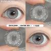 FUNSACHY 2шт. Серые зрачки коричневые контактные линзы Красивая косметика для здоровья зрачки натуральные цветные линзы для глазные линзы для ежегодного использования