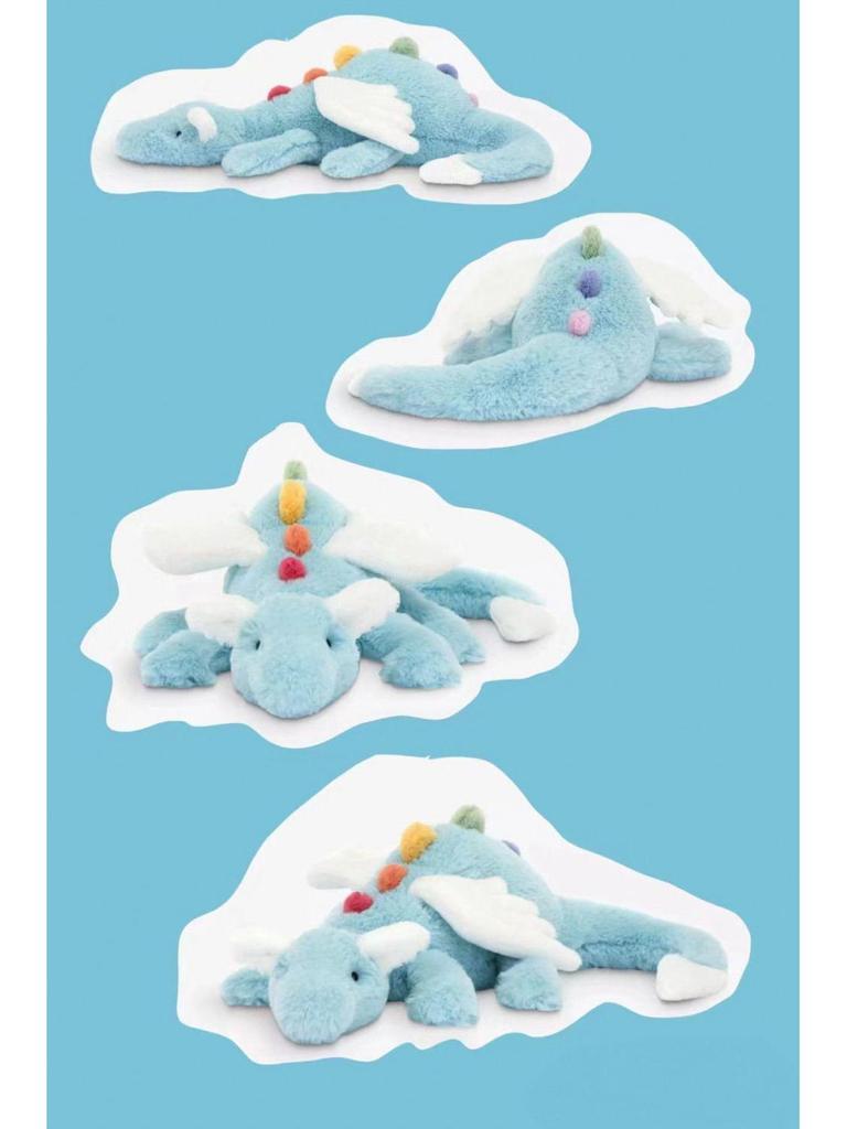 Великобритания Jellycat: Плюшевые игрушки драконы Jelly Sky, Матча, Снежный, Розовый и Хурма