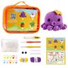 Complete Diy Crochet Kit Purple Octopus