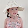 Детские летние шляпы от солнца, детская шляпа с большими полями для мальчиков и девочек, пляжная шляпа, ветрозащитные складные шапки, детские шапки