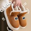 Winter Slippers Indoor Thickened New Simple Home Thick Bottom Home Couple Non-slip Warm Plush Cotton Shoes