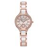 Fashion Alloy Ceramic Quartz Watch With Steel Band For Women