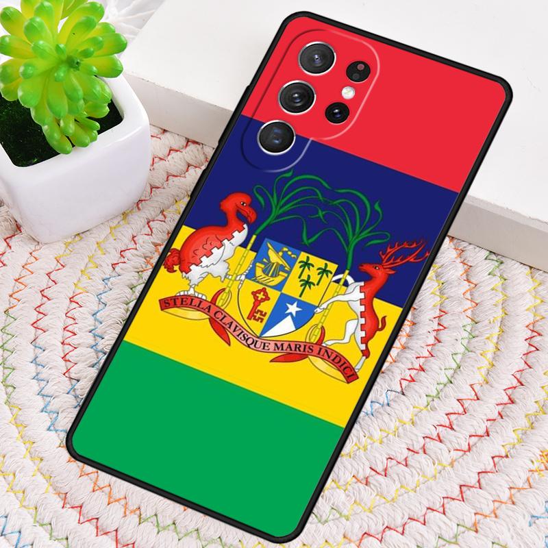 Силиконовый чехол для телефона с флагом Маврикия для Samsung Galaxy note 10 pro S26 S25 S24 S23 S22 S21 Plus S25Ultra Capa Cover