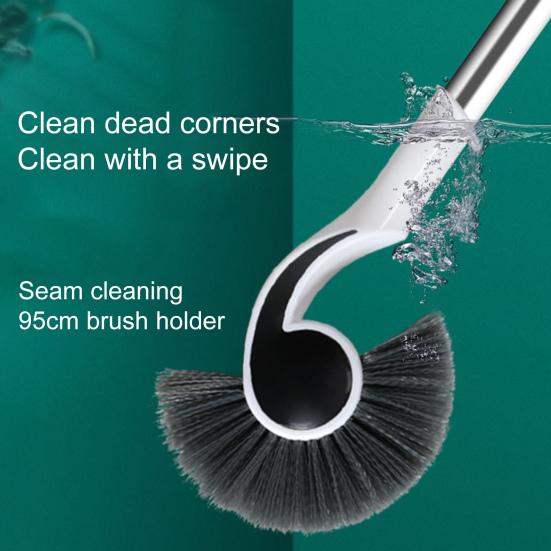 Щетка для раковины для аквариума, полукруглая головка щетки, чистка углов, длинная ручка, экономия труда
