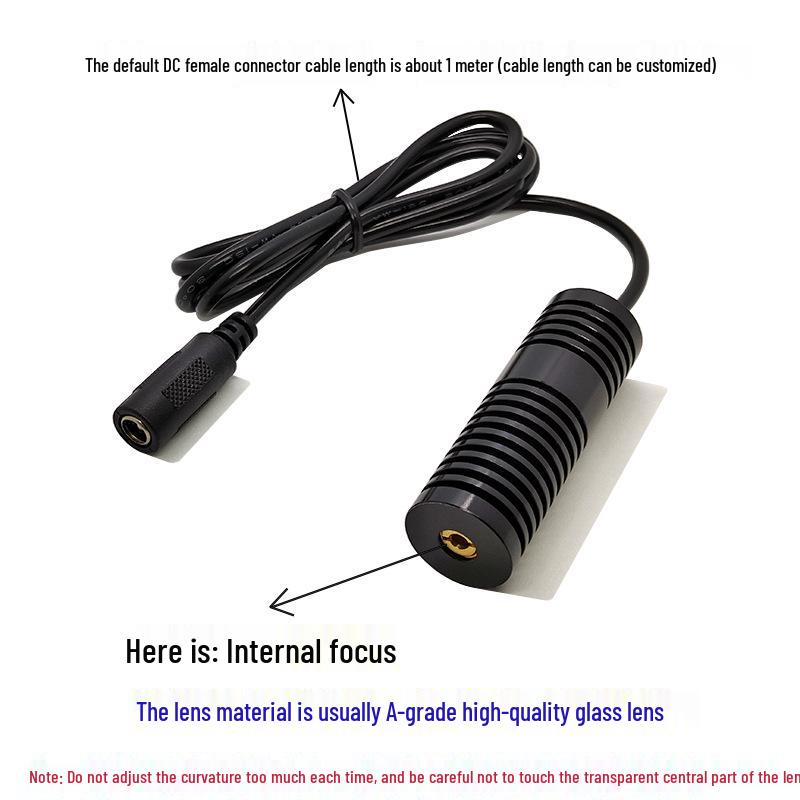 660nm 200mW 20x60mm High-Quality Red Laser Module with Glass Lens