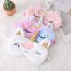 Plush Eyepatch Sleeping Blindfold For Travel Rest Soft Sleeping Mask Eye Masks Cute Glitter Unicorn Eye Cover