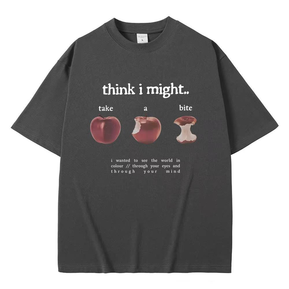 Beabadoobee Think I Might Take A Bite Мерч Футболки Мужские Женские Мода Поп-музыка Футболки Мужские Оверсайз Футболки
