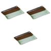 Setomonohonpo Set of 3 Shunbun Long Rectangular Plates X X Reinforced Ceramic Plates (Setomonohonpo) 8.0 [23.3 14.3 1.7 Cm]