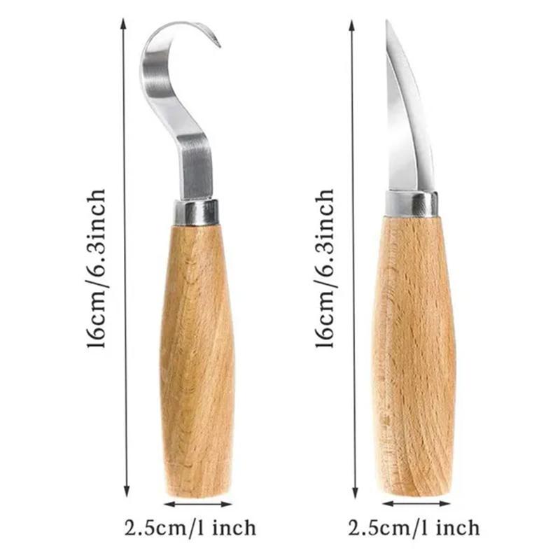 2 шт. Инструменты для резьбы по дереву Нож для резьбы по дереву Долото Ручной инструмент для деревообработки DIY Нож для резьбы по дереву Инструменты для резьбы по дереву Набор для резьбы