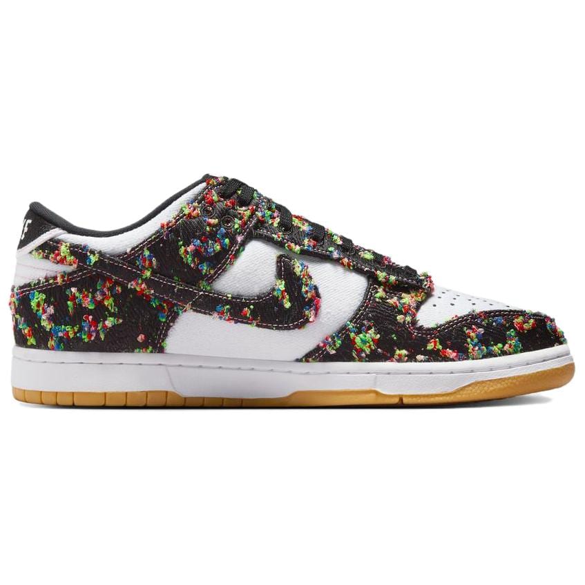 Nike Кроссовки Dunk Дышащие Амортизирующие Низкие Скейтбордические Унисекс Белый Черный IB2263-100