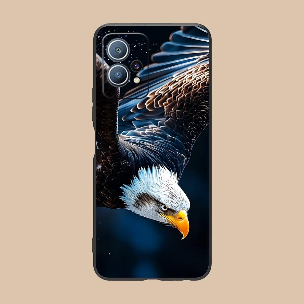 Чехол для мобильного телефона с изображением белоголового орла для Huawei P60 P50 P40 P30 P20 P10 P9 P8 Pro Lite Plus Цветная печать Защитный Красивый