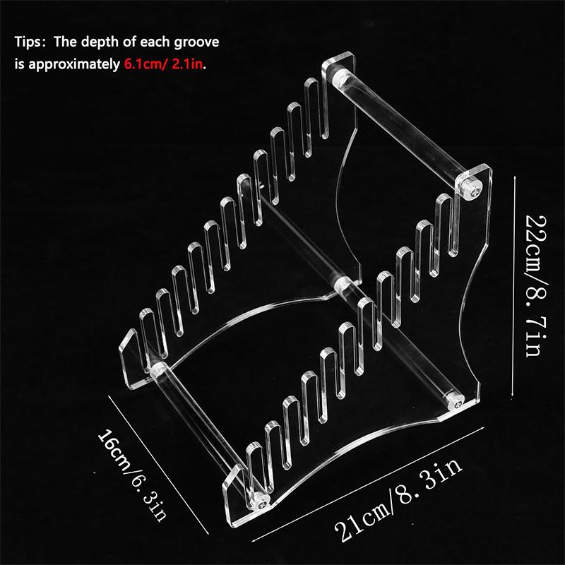 Прозрачный держатель для виниловых пластинок, стойка для хранения виниловых пластинок, универсальная акриловая стойка для хранения виниловых пластинок для 12 альбомов