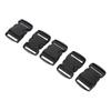 5Pcs Quick Release Buckle Plastic Dual Adjustable Strap Buckles Replacement DIY Craft for Backpack
