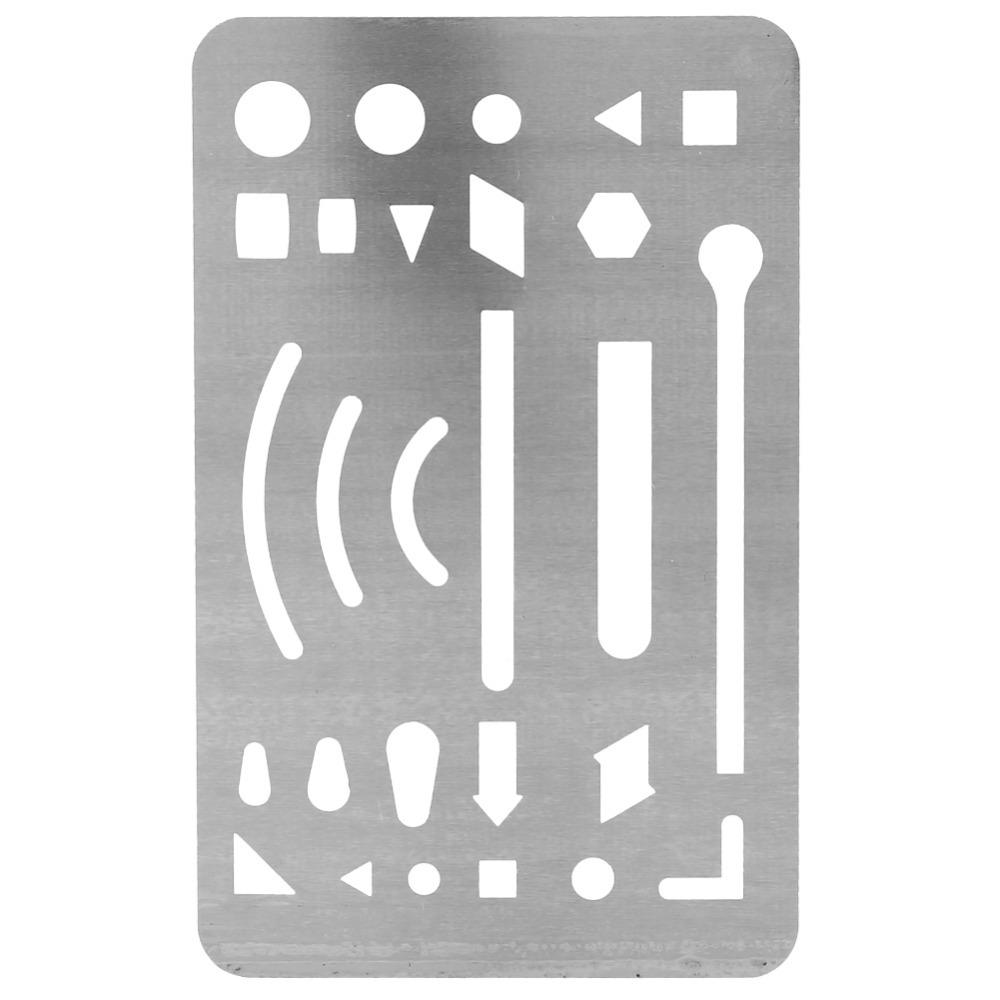 10PCS 27 Holes Erasing Shield Multi-shape Drawing Pattern Ruler  Draft Creation