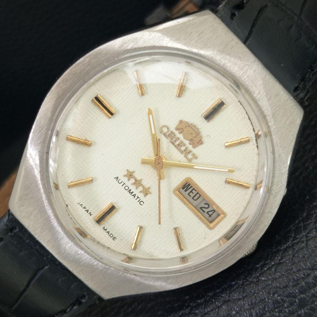 ВИНТАЖНЫЕ АВТОМАТИЧЕСКИЕ МУЖСКИЕ ЧАСЫ ORIENT 46941 ЯПОНИЯ a706289-1