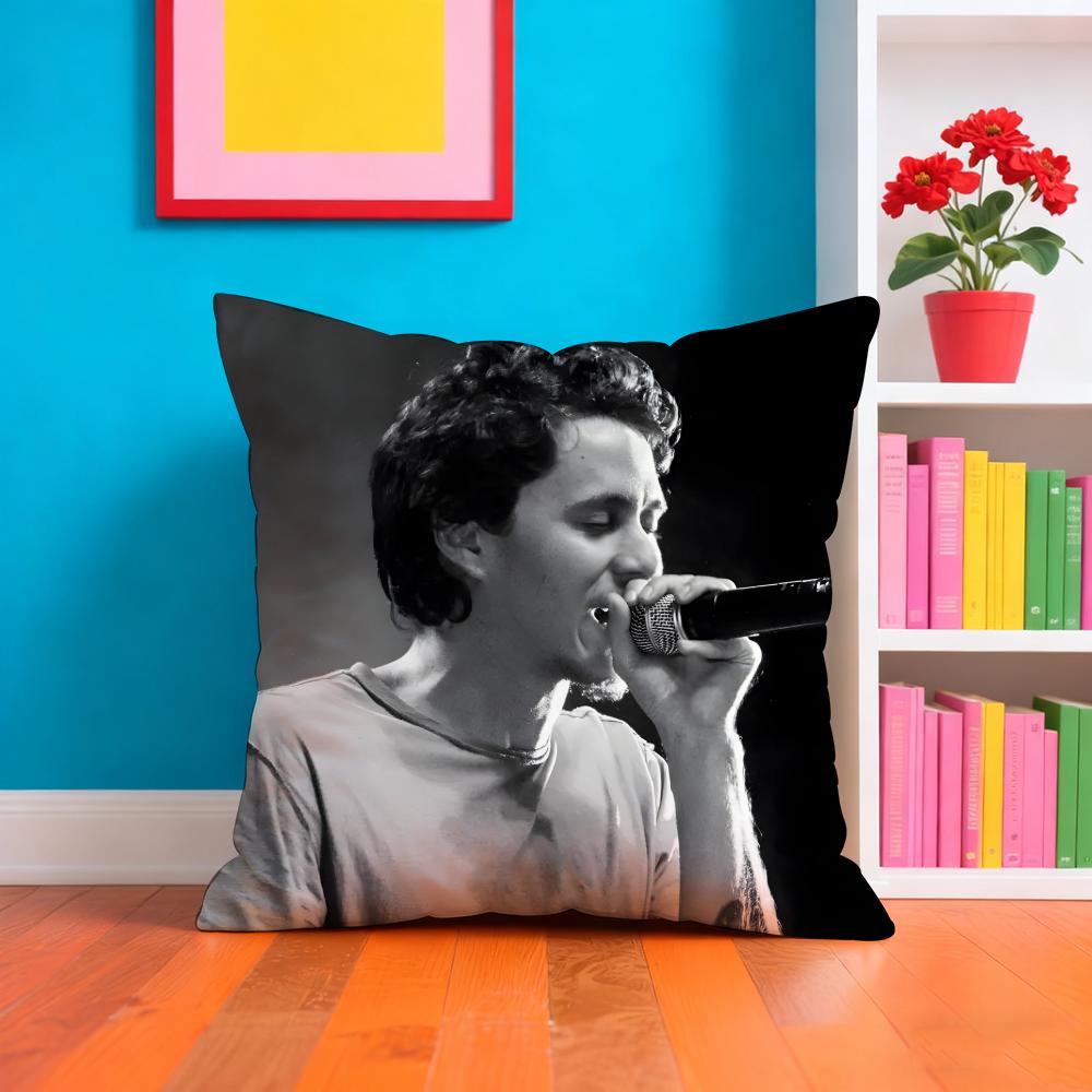 CCanserbero Singer Pillow Case Cushion Cover Soft EasyWash Pillow Case Versatile For Couch Bed Travel And Office