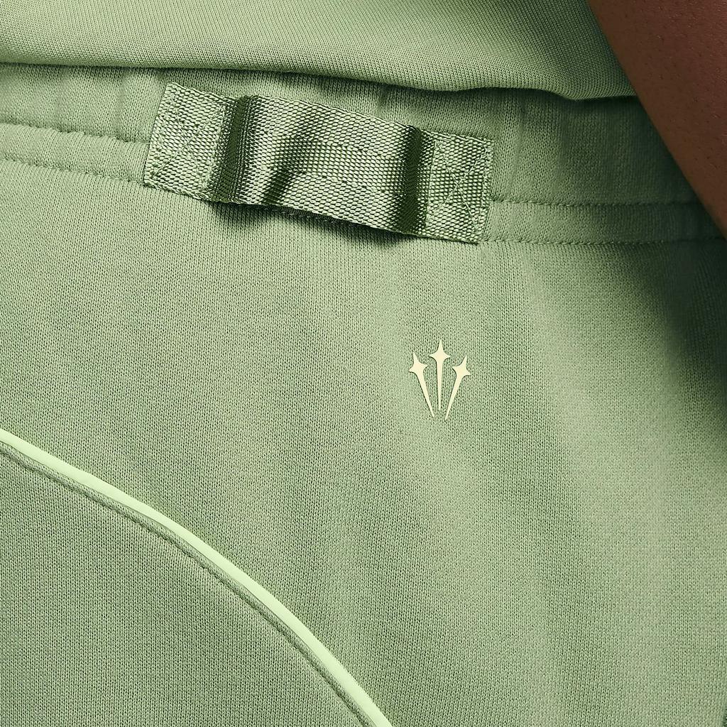 Nike X Nocta Collab SS24 Вязаные брюки-джоггеры со средней посадкой и логотипом Низ унисекс Оливково-зеленый FN7662-386