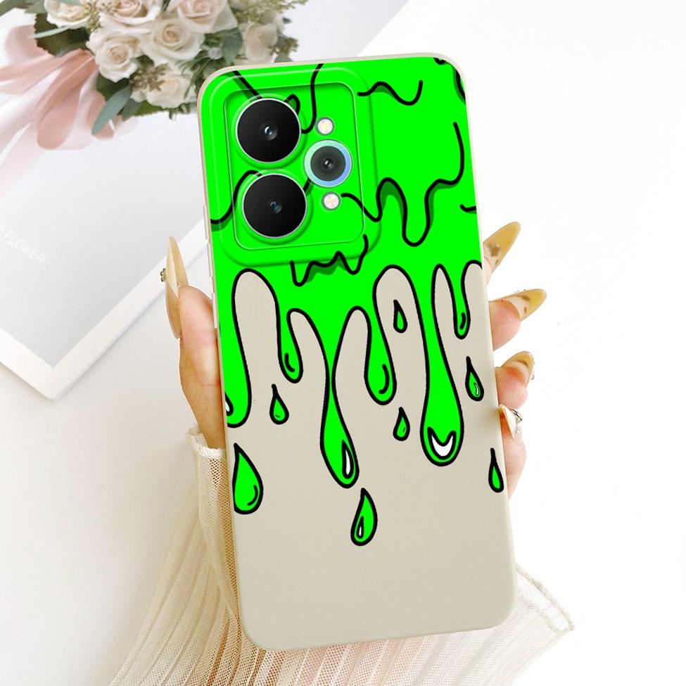 Чехол для Realme 15 Pro Корпус RMX5101 Силиконовый Роскошный Модный Цветы Каваи Милый Расписной Ударопрочный Чехол для Телефона