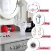 Clear Room Decor Hand Form Ring Holder Jewelry Display Holder, Aesthetic Bracelet Ring Watch Stand Support Holder Preppy Jewelry Holder for Y2k Room